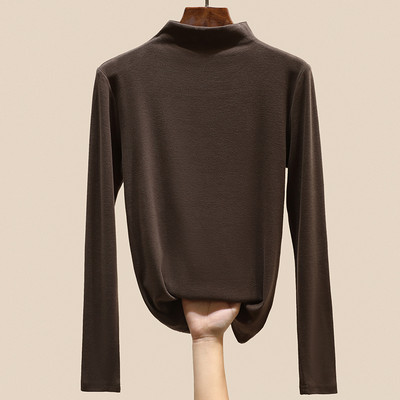 Naiste vabaaja kõrge kraega pluus - mitut värvi