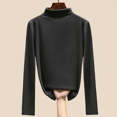 Naiste vabaaja kõrge kraega pluus - mitut värvi