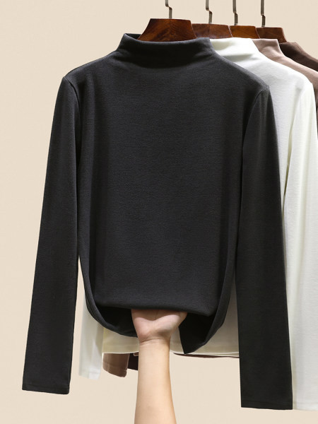 Naiste vabaaja kõrge kraega pluus - mitut värvi