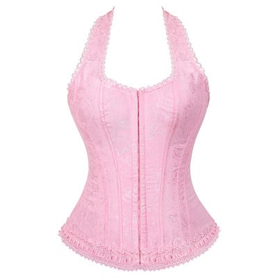 Ružový princeznovský korzet pre ženy, leopardí korzetový top, vintage šnurovanie, sexy čipkovaný korzet, spodná bielizeň, plus veľkosť