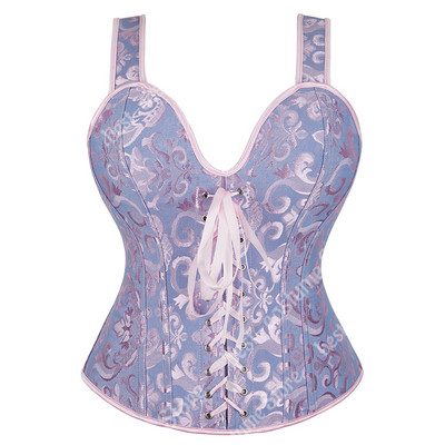 Ružový princeznovský korzet pre ženy, leopardí korzetový top, vintage šnurovanie, sexy čipkovaný korzet, spodná bielizeň, plus veľkosť