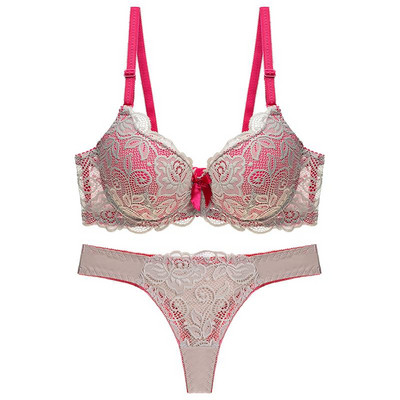 Julexy New 2020 Sexy G string női melltartó szett Csipke tanga vájt fehérnemű Bugyi szett intim melltartó rövid fehérnemű szett