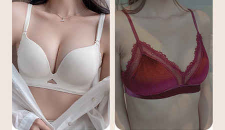 Žensko donje rublje tipa bešavnog grudnjaka s čipkom