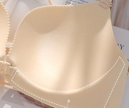 Moterų intymių besiūlių apatinių komplektas su skersine juostele ir kelnaitės aukštu liemeniu