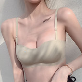 Varrat nélküli női melltartó állítható pántokkal