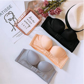 2gab/partija Sieviešu krūšturis bez stieplēm Sexy Push Up Invisible Bras Priekšpusē aizverams apakšveļa Sieviešu krūšturis Strapless Seamless Bralette