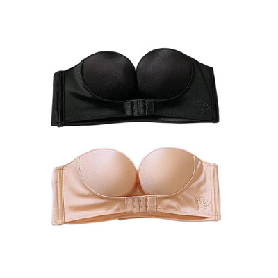 2gab/partija Sieviešu krūšturis bez stieplēm Sexy Push Up Invisible Bras Priekšpusē aizverams apakšveļa Sieviešu krūšturis Strapless Seamless Bralette