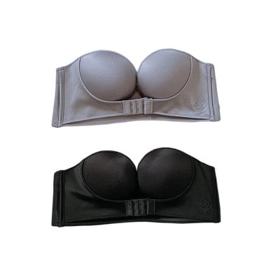 2gab/partija Sieviešu krūšturis bez stieplēm Sexy Push Up Invisible Bras Priekšpusē aizverams apakšveļa Sieviešu krūšturis Strapless Seamless Bralette