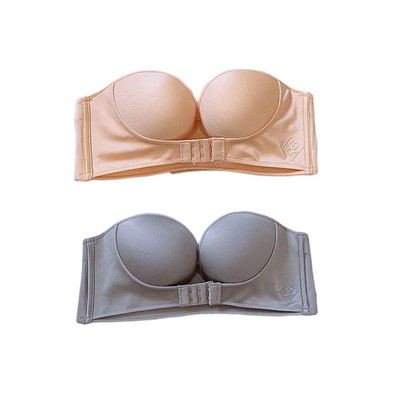 2gab/partija Sieviešu krūšturis bez stieplēm Sexy Push Up Invisible Bras Priekšpusē aizverams apakšveļa Sieviešu krūšturis Strapless Seamless Bralette