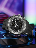 Ανδρικό αδιάβροχο ρολόι με λουράκι από καουτσούκ