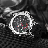 Férfi sportóra szilikon szíjjal