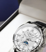 Vízálló férfi karóra bőr szíjjal