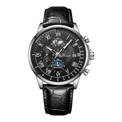 Vízálló férfi karóra bőr szíjjal