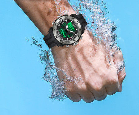 Muški vodootporan sat sa silikonskim remenom