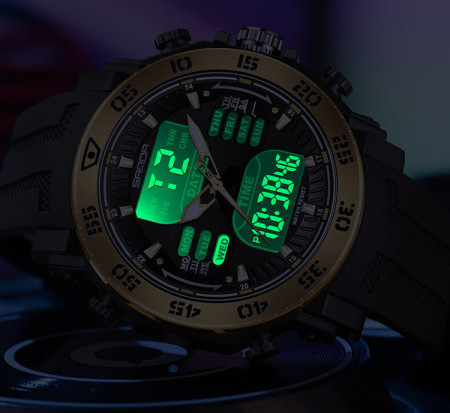 Muški vodootporan sat sa silikonskim remenom