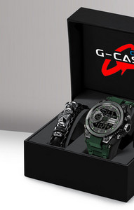 Muški sat s gumenim lancem