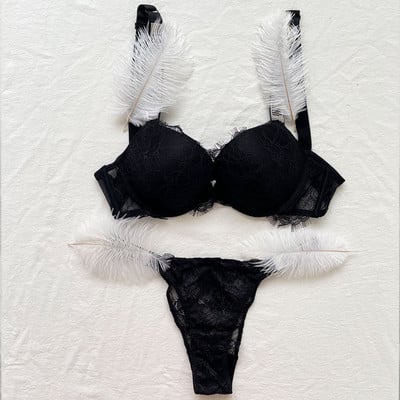 Push up grudnjaci za žene donje rublje seksi čipkasti print udoban bešavni grudnjak gornji dio sa slovnim dijamantima brend dizajn donje rublje Lenceri