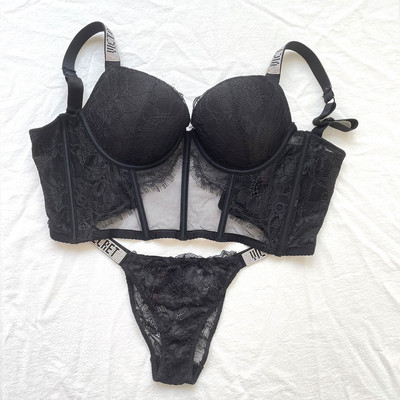 Push up grudnjaci za žene donje rublje seksi čipkasti print udoban bešavni grudnjak gornji dio sa slovnim dijamantima brend dizajn donje rublje Lenceri