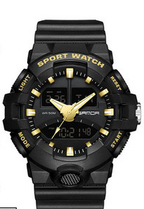 Sportlik meeste käekell silikoonrihmaga