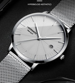 Vyriškas laisvalaikio laikrodis su metaline apyranke