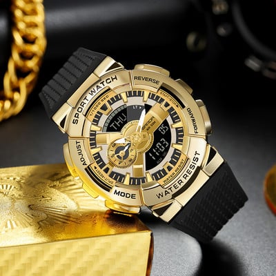 Farebné vodeodolné hodinky s gumeným remienkom