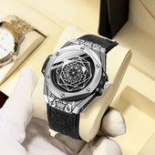 Dviejų spalvų vyriškas laikrodis su eko odos apyranke