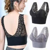 Nėriniuotos liemenėlės moterims, gėlėmis puoštos seksualios bralette Push Up belaidės liemenėlės be apačios be nugarėlės, miegui skirtos liemenėlės paminkštintas apatinis trikotažas