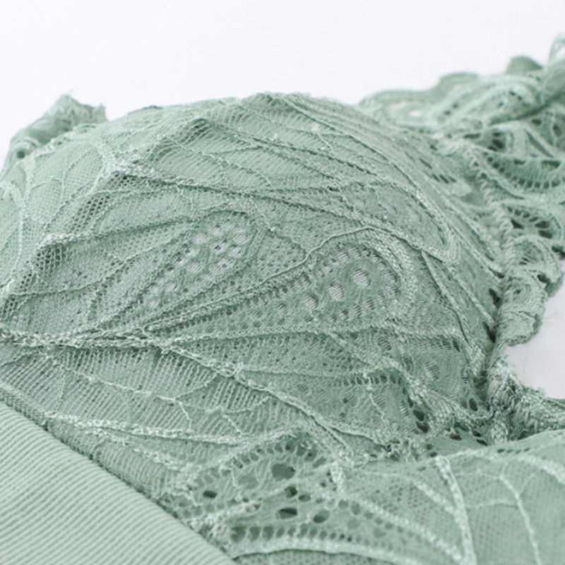 Nėriniuotos liemenėlės moterims, gėlėmis puoštos seksualios bralette Push Up belaidės liemenėlės be apačios be nugarėlės, miegui skirtos liemenėlės paminkštintas apatinis trikotažas