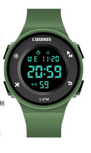 Pánske elektronické hodinky so silikónovým remienkom