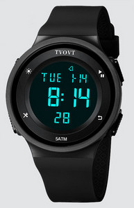 Pánske elektronické hodinky so silikónovým remienkom