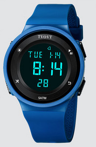 Pánske elektronické hodinky so silikónovým remienkom