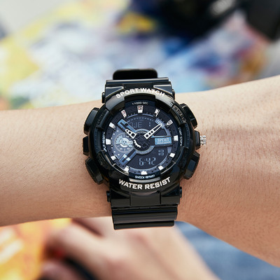 Pánske elektronické hodinky so silikónovým remienkom