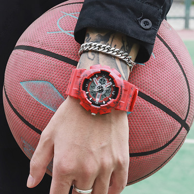 Pánske elektronické hodinky so silikónovým remienkom