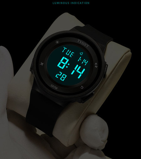 Pánske elektronické hodinky so silikónovým remienkom