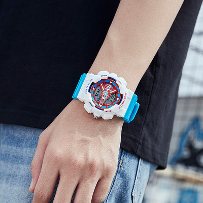 Ceas electronic sport cu curea din cauciuc