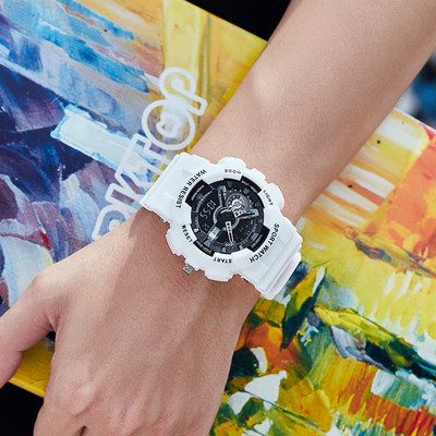 Ceas electronic sport cu curea din cauciuc