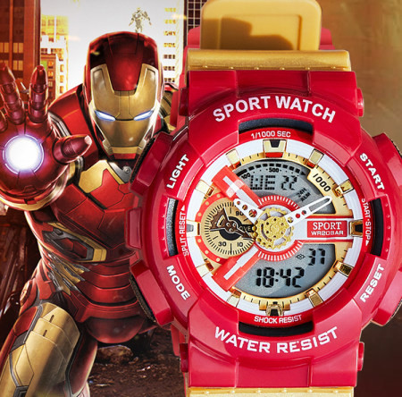 Ceas electronic sport cu curea din cauciuc