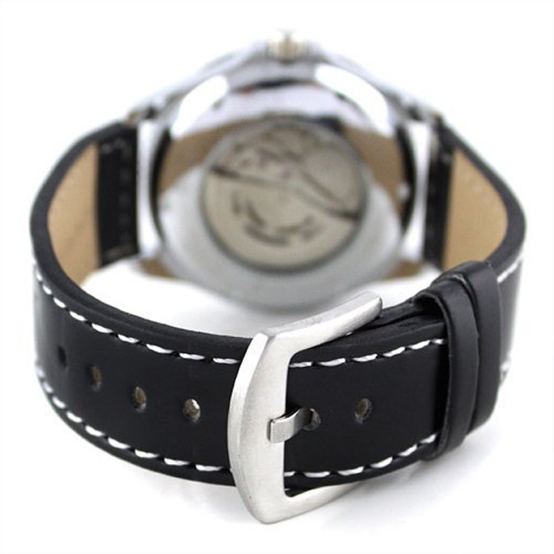 GYŐZTES Férfi divatos, autós, mechanikus karóra, bőr szíj, tárcsa, dátum kijelző, fordulatszámmérő, a legjobb márkájú luxus karóra