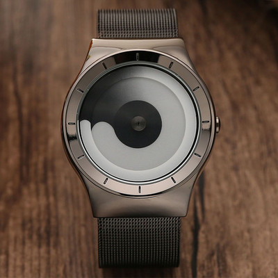 Koncepcinis vyriškas laikrodis su patefonu Vyriški kvarciniai laikrodžiai Minimalistinis rankinis vyriškas laikrodis Vyriškas Reloj Dropshipping Didmeninė prekyba