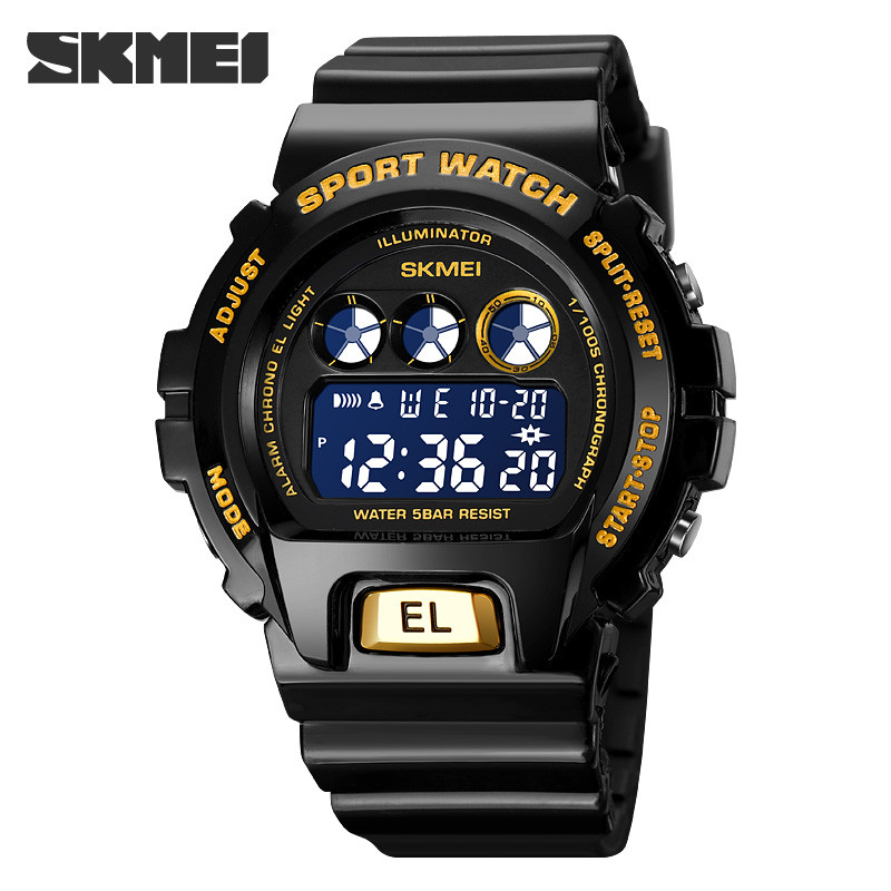SKMEI Fashion vízálló sportórák férfiaknak női riasztó Chrono LED digitális hétköznapi óra diák karóra Reloj Hombre