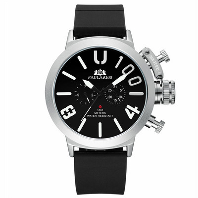 Automata Self Wind Mechanikus gumiszíj fekete ezüst csónak tok narancssárga kék sárga szürke klasszikus U férfi karóra