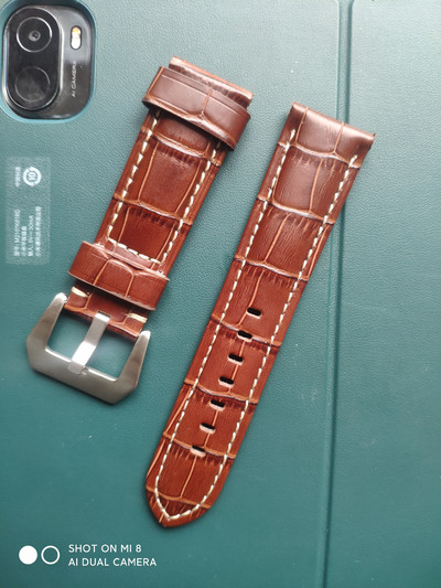 Ātri atvienojama ādas pulksteņa siksniņa crazy horse universāla rūpnīcas tiešā pārdošana augstas klases retro pulksteņa siksniņu pulksteņu aksesuāri Ādas siksniņa