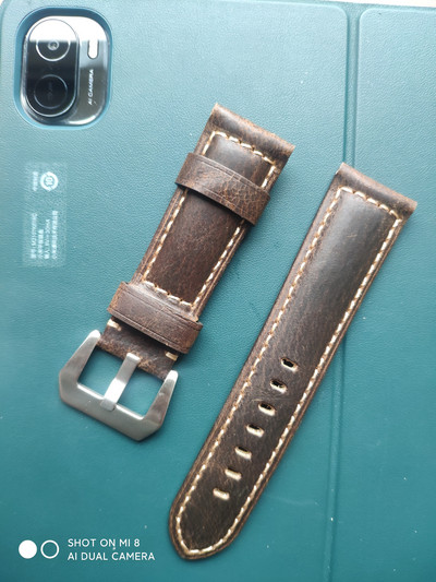 Ātri atvienojama ādas pulksteņa siksniņa crazy horse universāla rūpnīcas tiešā pārdošana augstas klases retro pulksteņa siksniņu pulksteņu aksesuāri Ādas siksniņa