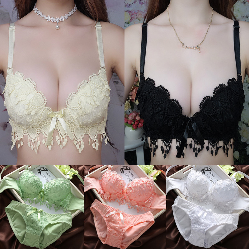 2021 m. naujas moteriškas gėlėtas nėriniuotas apatinio trikotažo rinkinys Belaidis liemenėlės komplektas Moteriškas apatinis trikotažas Tvirtas seksualus apatinis trikotažas Korsetas Push Up liemenėlės rinkinys