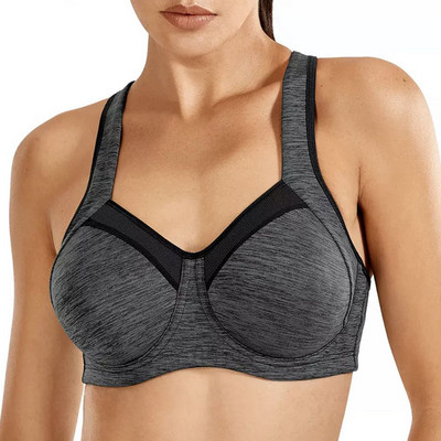 Seksuali sportinė liemenėlė moterims Sporto salė Push Up Active Bralette Solid Underwire Liemenėlė Moteriškas apatinis trikotažas 34 36 38 40 42 BCD DD