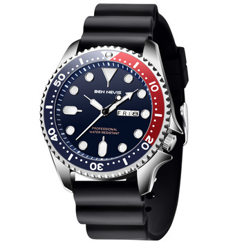 Ben Nevis New Ανδρικά ρολόγια Rubber Strap Quartz Ρολόι Luminous Hands Military Waterproof Wristwatch for Man Relogios Masculinos