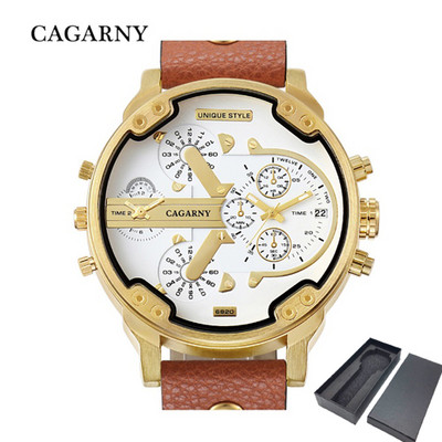 DropShipping 6820 kettős kijelzős karóra férfi katonai Relogio Masculino sport alkalmi férfi kvarcórák Cagarny Cool férfi óra