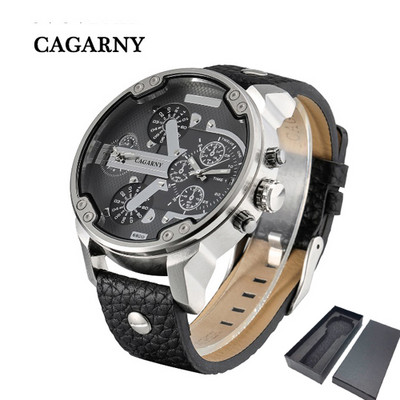 DropShipping 6820 kettős kijelzős karóra férfi katonai Relogio Masculino sport alkalmi férfi kvarcórák Cagarny Cool férfi óra