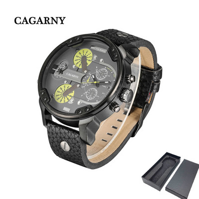 DropShipping 6820 kettős kijelzős karóra férfi katonai Relogio Masculino sport alkalmi férfi kvarcórák Cagarny Cool férfi óra