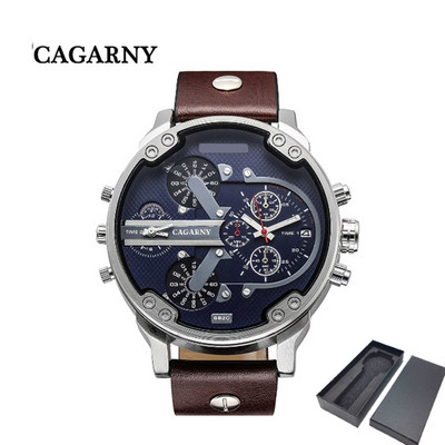 DropShipping 6820 kettős kijelzős karóra férfi katonai Relogio Masculino sport alkalmi férfi kvarcórák Cagarny Cool férfi óra